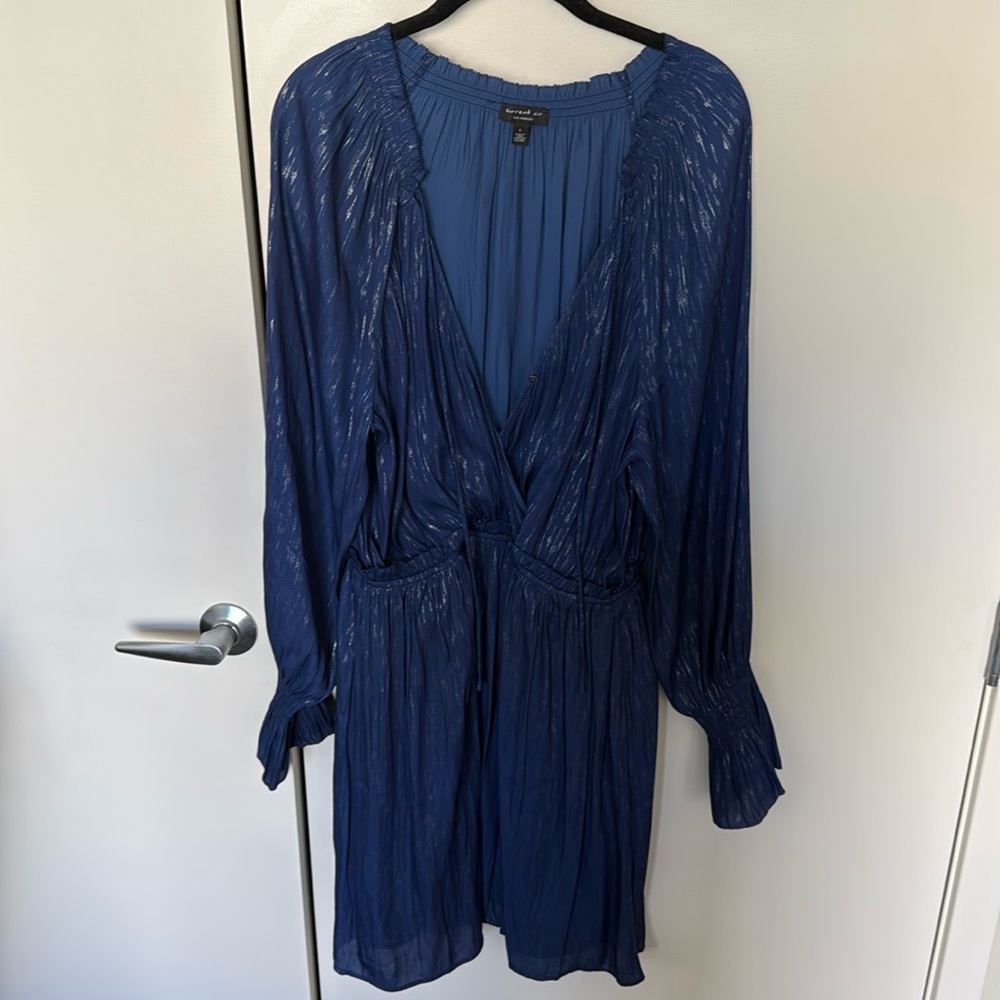 Beautiful new blue and silver dress